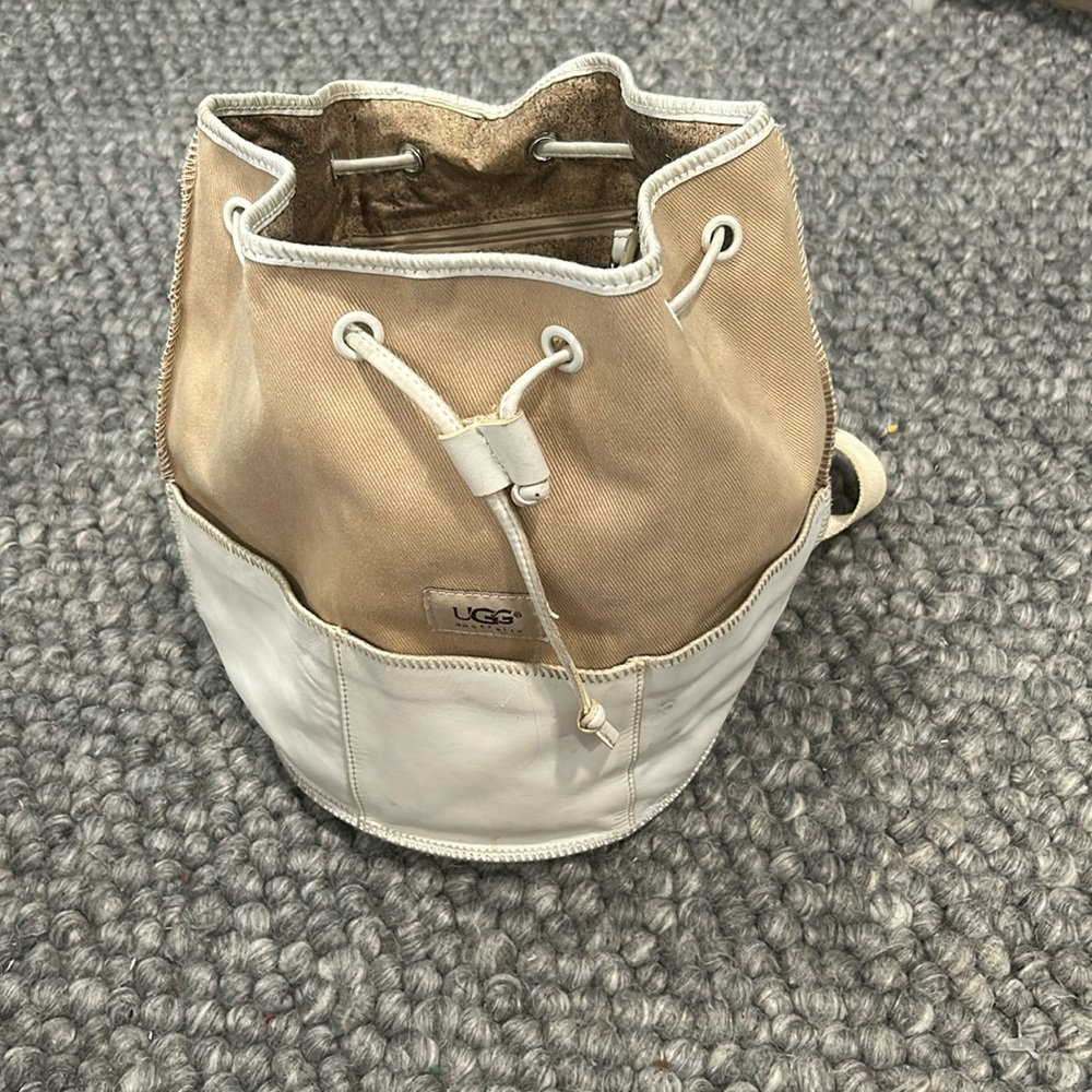 UGG‎ Creme Canvas Bucket Bag